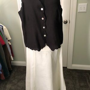 Two Talbots long linen skirts, lined